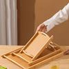 Rectangular Tea Bamboo Tray Double-handled Storage Tray Simple Fast Food tray  Dinner Plate