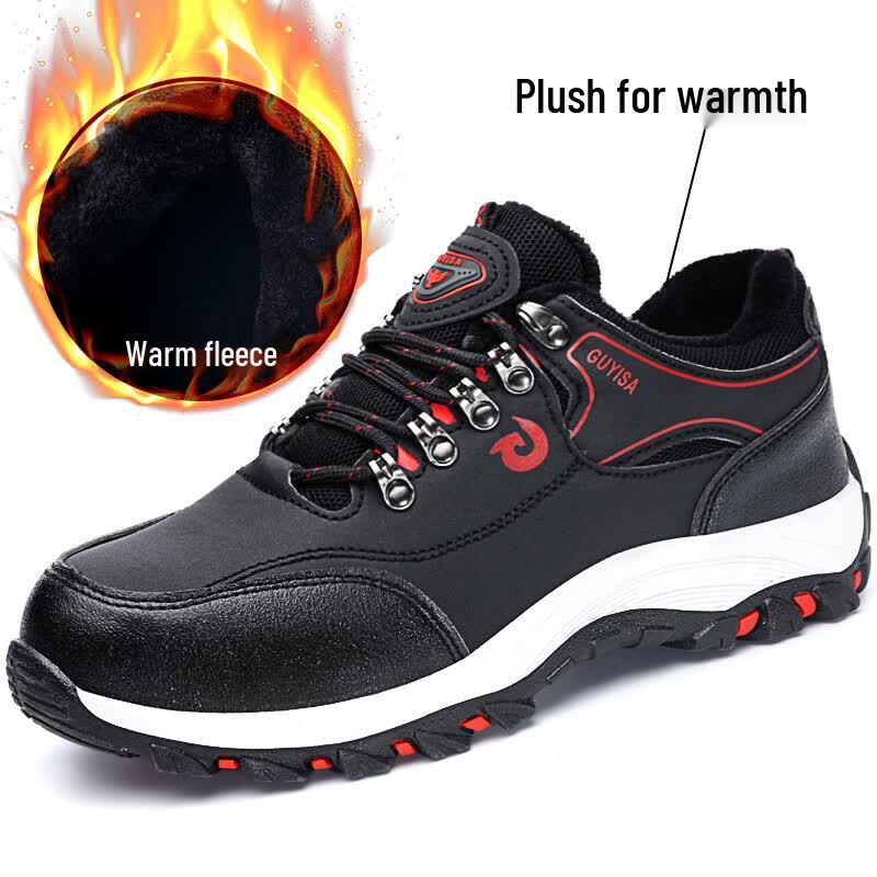 Lan oudun 8164 Men s Steel Toe Puncture-Resistant Winter Safety Shoes 40