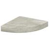 Vidaxl Narożne Półki Ścienne, 2 Szt., Szarość Betonu, 25X25X3,8 Cm Mdf