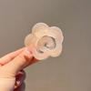 Korean Version Camellia Flower Design Hair Clip Tender Elegant Flower Hairpin Non-slip Shark Clip Women's Hair Accessories