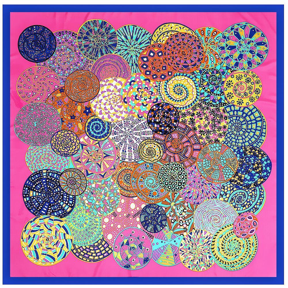 130cm Luxury Brand Welkin Snail Print Silk Scarf For Women Headband High Quality Large Square Scarves Female Twill Shawls