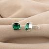 Chrome Diopside Gemstone 925 Sterling Silver Handmade Jewelry Pretty Studs Earring 1" For Anniversary Gift EE-181-8