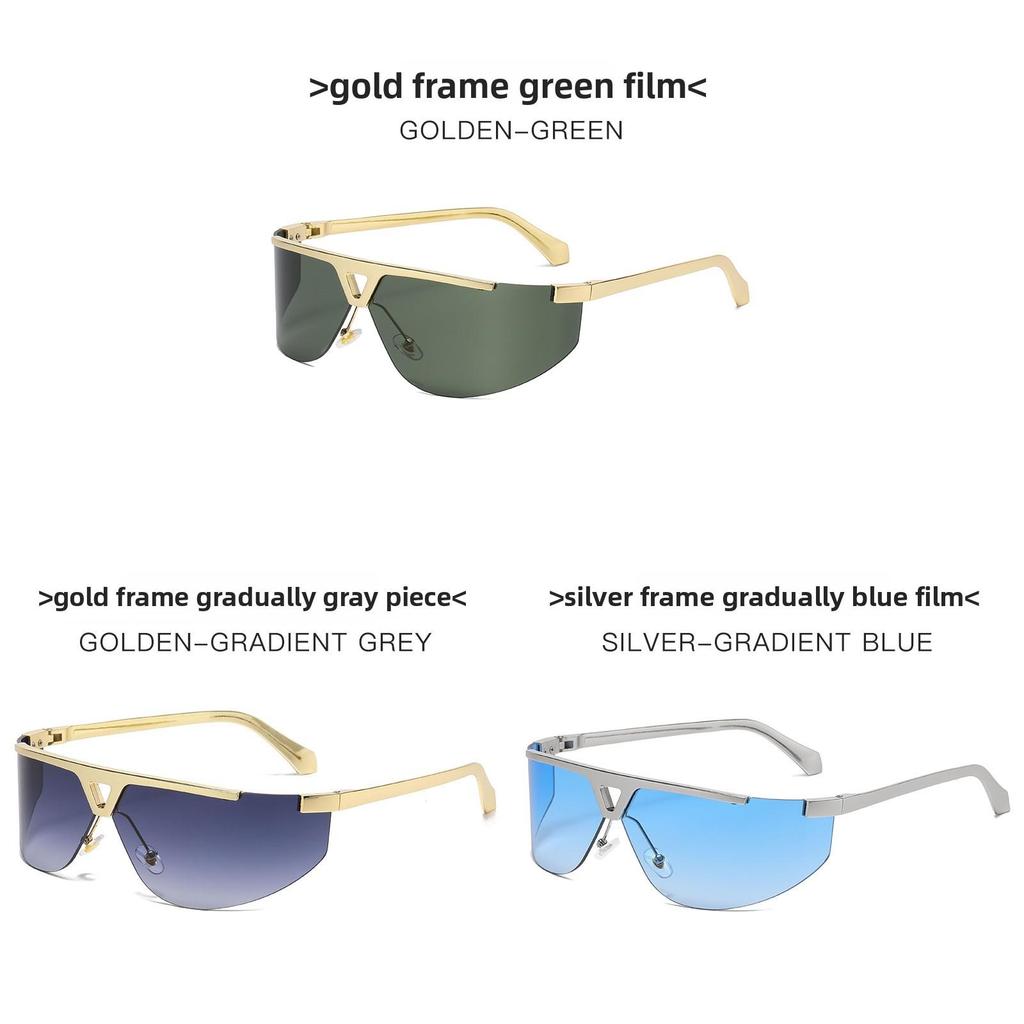 Y2k Fashion Designer Frameless Sunglasses With Uv400 For Outdoor Activities And Parties