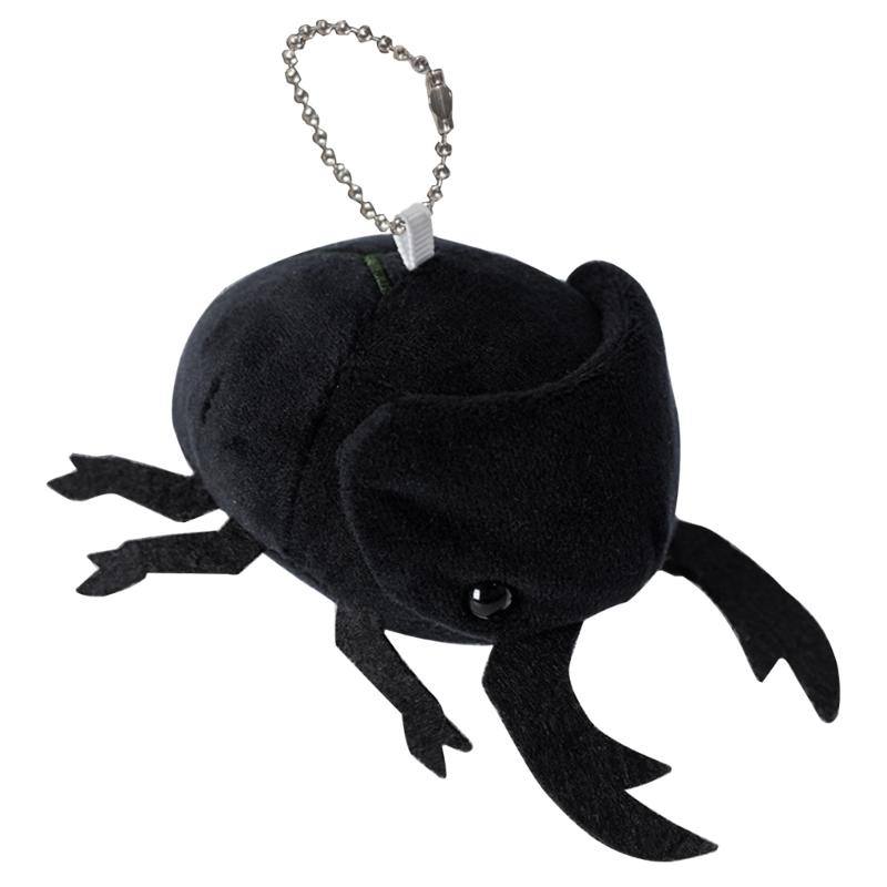 

Plush Insect Toy for Carkey Pendant Beetle-Doll Insect Plush Pendant Cartoon Keychain Children Backpack Ornament чорний