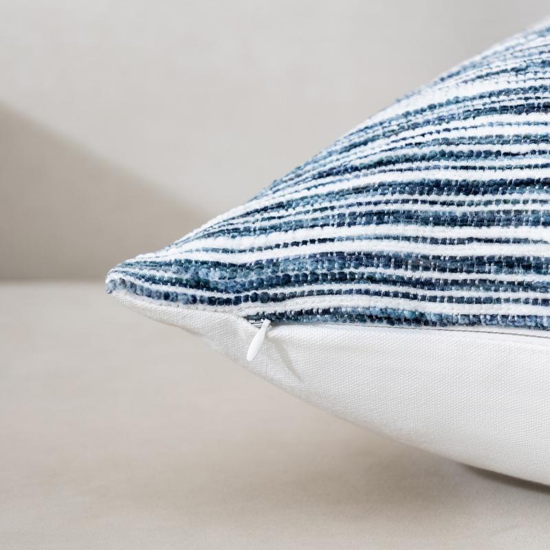 Boho Textured Striped Cushion Covers Soft Woven Throw Pillow Covers Multi-Color Neutral Decorative Pillowcase for Farmhouse Home