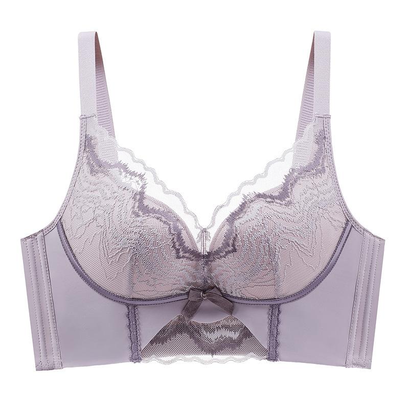 Collect Vice Breasts BH mit Raffung, Anti-Durchhängen, dünner Abschnitt, ohne Stahlring, verstellbarer BH