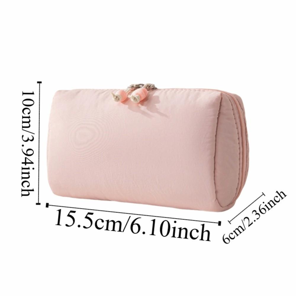 Large Capacity Makeup Storage Bag Portable Waterproof Nylon Lipstick Bag Partitioned Multiple Colors Macaron Color Toiletry Bag