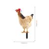 YKLU069-256 3D Rooster, Hen, Duck & Pig Outdoor Garden Decoration Plug