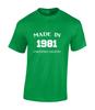 Made In 1981 40Th Birthday Present Gift Funny Unisex T-Shirt Unisex T-Shirt
