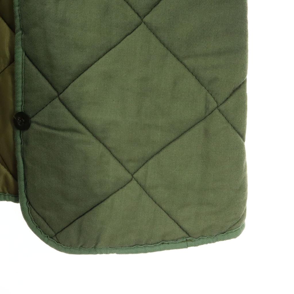 Langarm-Futter gesteppte Jacke khakifarben Füllung aus Baumwolle Herren Gebraucht