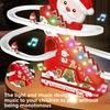 Christmas Santa Electric Toy Car - Battery Operated Fun Slide Track Car for Kids