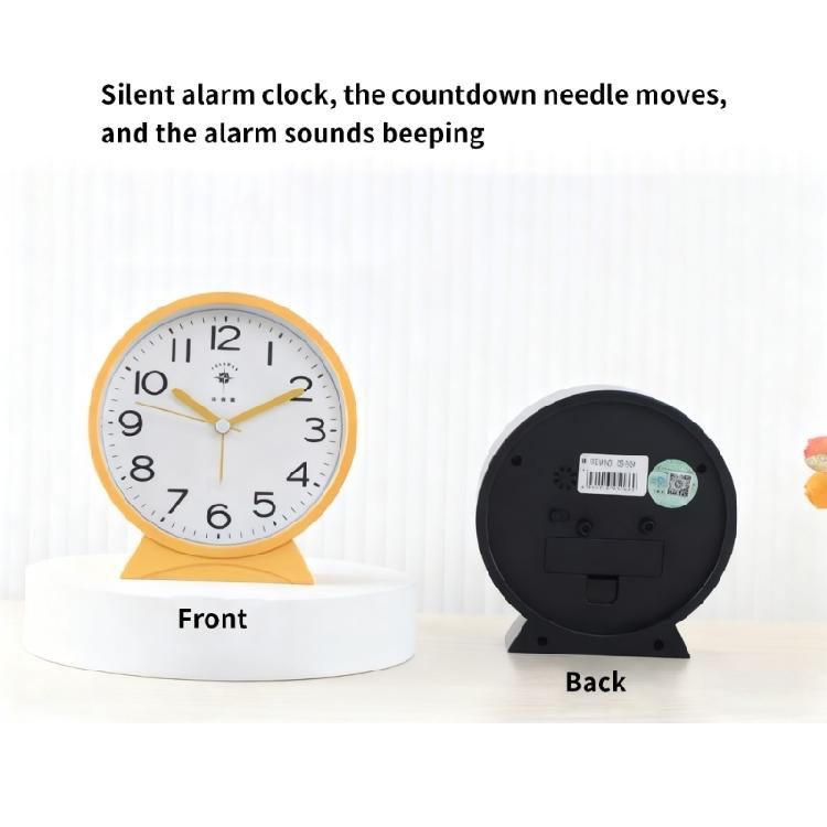 Noiseless Alarm Clock with No Ticking Designs Suitable for Students and Professional Quiet Movement Analog Table Clock