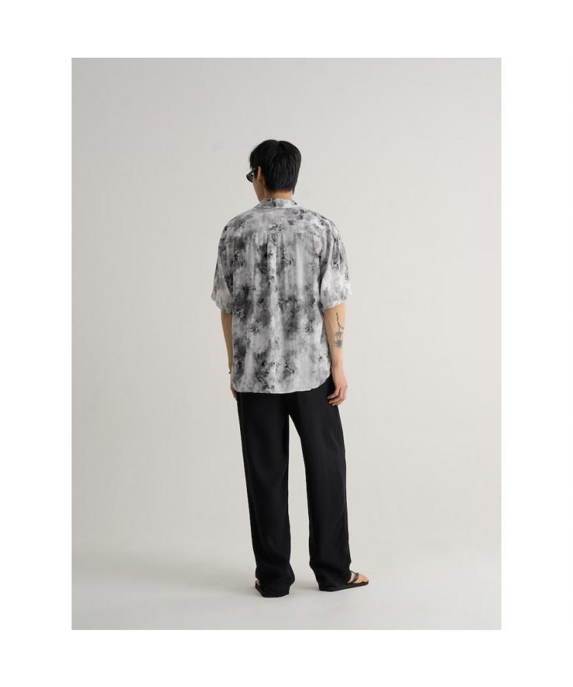 8seconds Rayon Blended Wide Fit Elastic Waist Pants Black