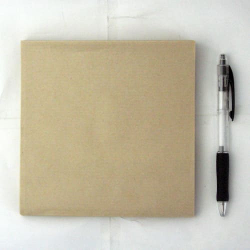 Nagao Hamburger Wrappers, 15x15cm, 100 Sheets, Unbleached Plain Burger Bags, Made in Japan, Product Number 932601