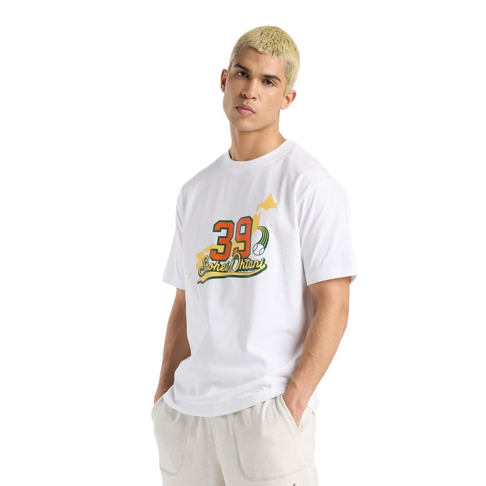 

New Balance Men s Shohei Ohtani Memories Short Sleeve T-Shirt, Sizes 39 (MT51737 51747 53818) WT2 (White)