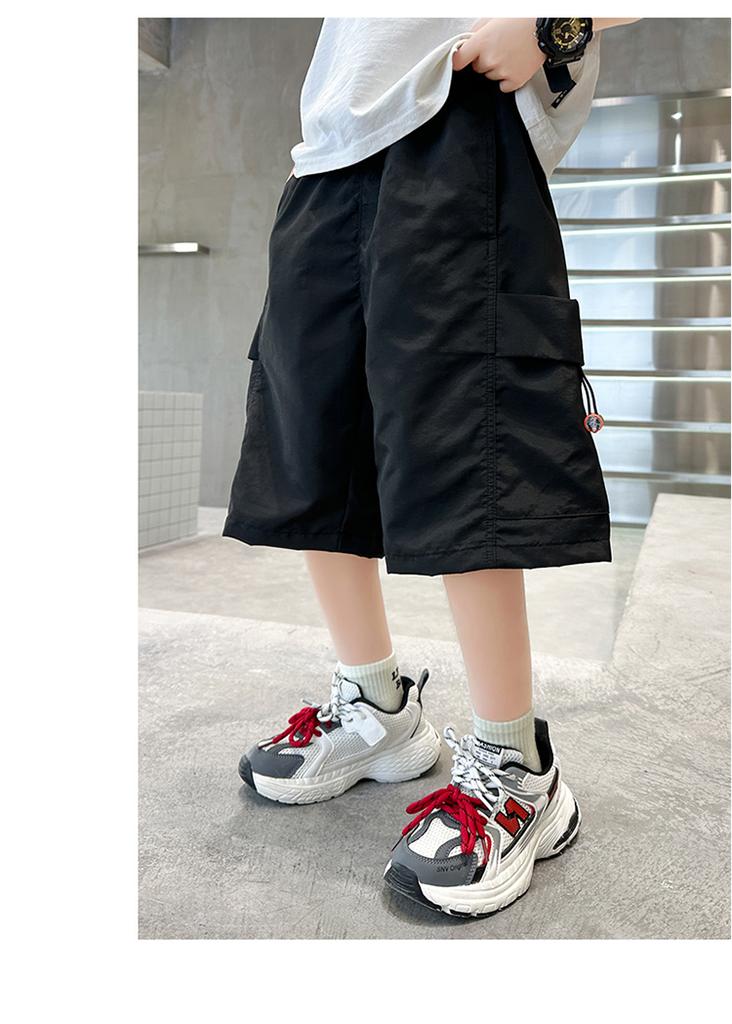 Handsome boys' summer shorts thin 2026 new mid size children's cropped shorts thin children's summer shorts trend