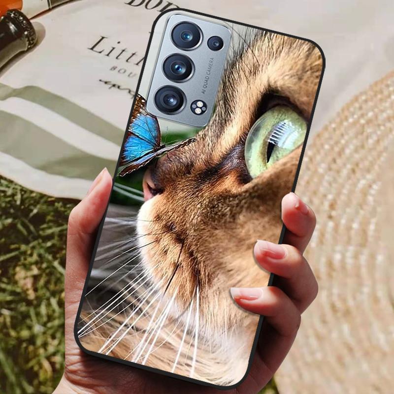 Für Oppo Reno 6 Pro 5G CPH2247 Hülle Silikon Rückseite Handyhülle Für Oppo Reno 6 Pro 5G CPH2249 Hüllen Reno6 Pro Weiche Stoßstange