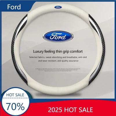 2025 Hot For Ford New Steering Wheel Cover Anti Slip Steer Wheel Protector Breathable Steering Cover For Ford Fiesta Mondeo Fusi