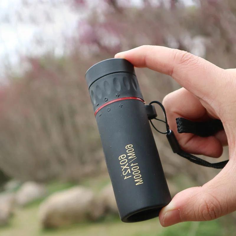 High Magnification HD Monocular Telescope Waterproof Mini Telescope Portable Military Zoom 10X Scope for Travel Hunting