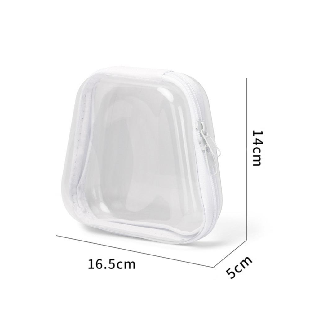 New Plastic Clear Hard Shell Zipper Case Stackable Waterproof Toy Storage Organizer Bins Portable Zipper Pouches 1950₽