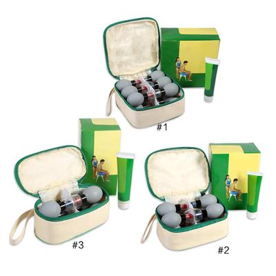 Ventosa per agopressione 18 pz/12 pz/8 pz Coppettazione sottovuoto Promuove la circolazione sanguigna Terapia magnetica Set di ventose Barattoli per massaggio