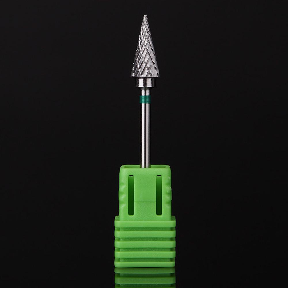 1PC Green Nano Coated Carbide Nail Drill Bit Gel Remove Polishing