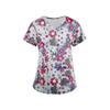Summer Floral 3d Print Women's T-Shirt Casual Fashion V Neck Pullover Oversize Short Sleeve T-shirt Daily Tops Tees Size XXS-6XL