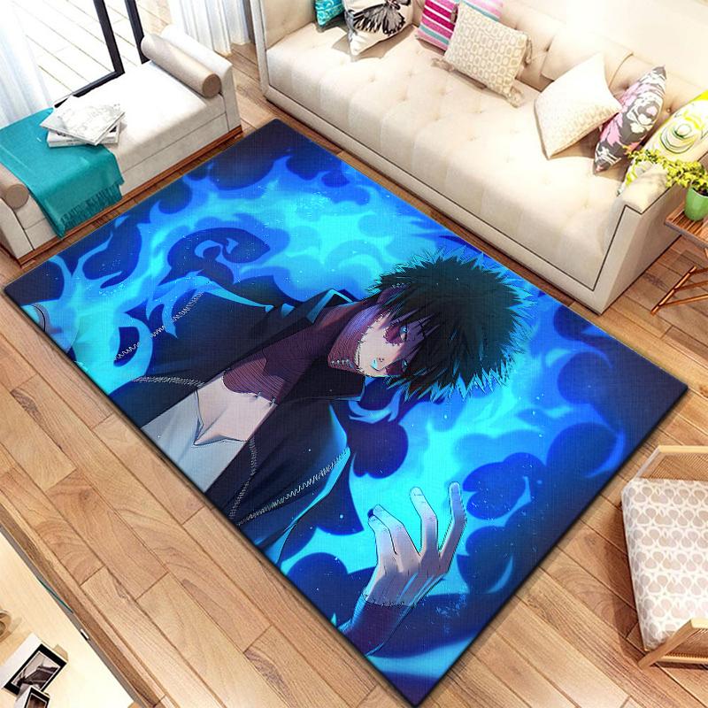 Anime carpet My hero science printed area carpet Living room Bedroom floor mat Kitchen Non slip Matte Mat Children's Bedroom Mat