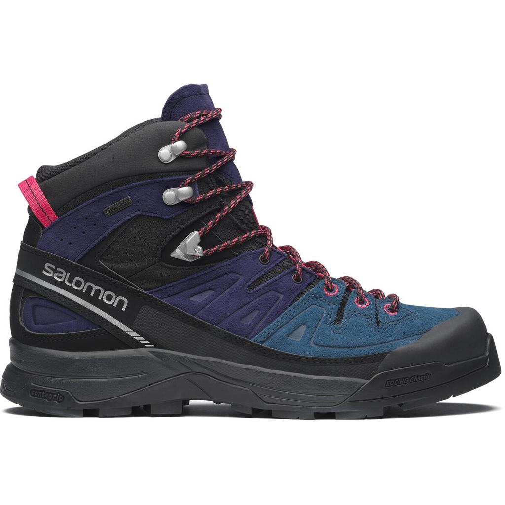 SALOMON X-Alp Mid Ltr Gtx Durable Support Lightweight Mid-Top Running Shoes Unisex Running Shoes Blue Purple 478680