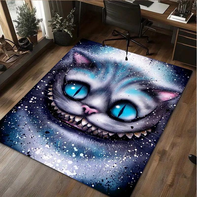 Cheshire Cat Rug Carpet Office Decorative Carpet For Living Room Bedroom Door Mat Floor Rug Computer Chair Area Rug