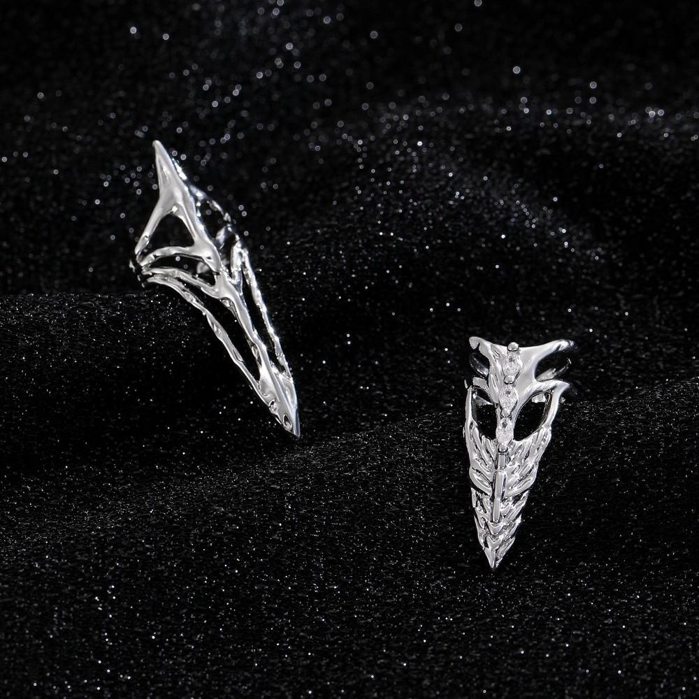 Elegant Nail Ring Machinery Style Punk Metal Jewelry Gift Gothic Ring Party Accessories