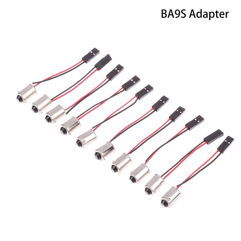 10 Stück Adapter Für Auto Licht LED Panel Bremsleuchte Auto Innenraum Deckenleuchte T10 BA9S T4W Keil zu Rosa Stecker Kabel