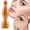 Lotus Seedpod Brass & Rosewood Facial Gua Sha Tool Eye Relaxation Spot Meridians Acupoint Massage Handheld Eye Skin Care