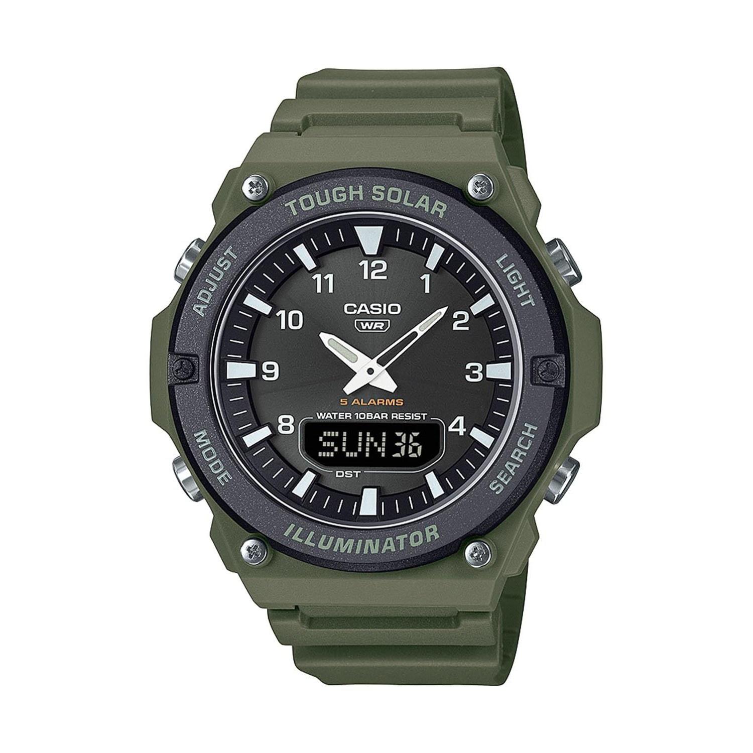 Casio Watch Collection Tough Solar AQ-S820W-3BJF Mens Khaki