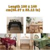 Dust-Resistant Retro Tablecloth Checkered Pattern Lace Tablecloth  Coffee Table