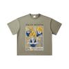 260 GSM Double Yarn 32 Count 100% Cotton Dragon Ball V45 Majin Vegeta Print Unisex Heavy Cotton T Shirt