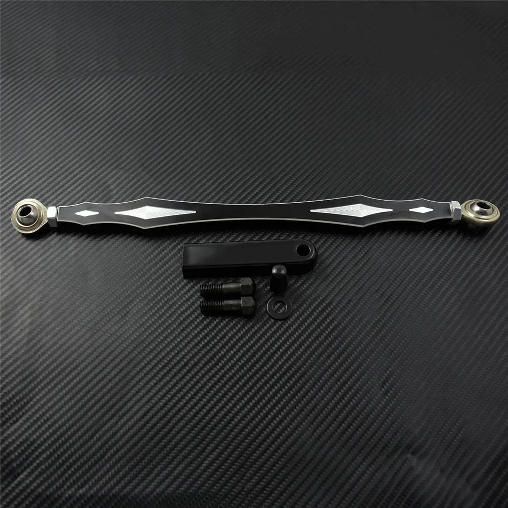 1pc Motorcycle Gear Shift Linkage Lever Black Chrome CNC 330mm Aluminum For Harley Touring Road King Electra Glide Softail Dyna