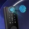 Smart Fingerprint Deadbolt Locks for Indoor Wooden Door Fingerprint/ Key/Password/IC Card Locks Deadbolt Automatic Latch Lock