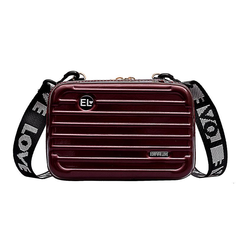 Bags bag women's new messenger bag women's mini suitcase mobile phone bag horizontal diagonal span small bag mobile phone bag