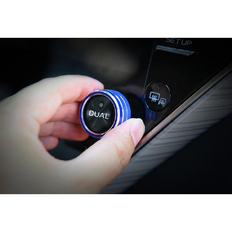For Toyota Camry 2018- Air Condition Knob Button Ring Cover Blue Decor