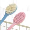 1PC Soft Body Scrubber Shower Exfoliating Scrubs Long Handle Bath Brush Exfoliator Skin Massager Cleaning Brush Bathroom Accessories