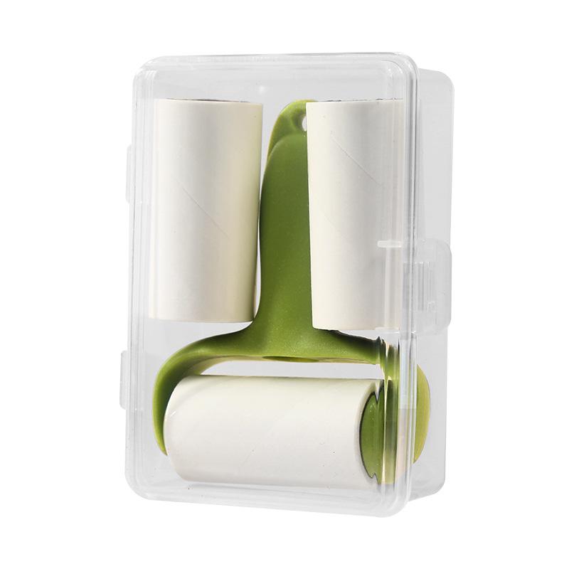 Hair Stick Roller for Removing Hair - Hair Removal Tool with Rotating Brush - Roll Paper - Tear Paper - Replace - Remove Hair Curling and Tangling