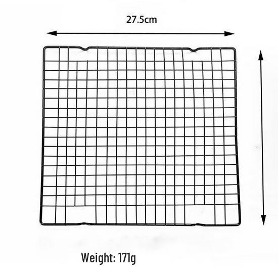 Non-stick Black Cooling Rack for Baking: Small & Large Cake, Bread, and Cookies.