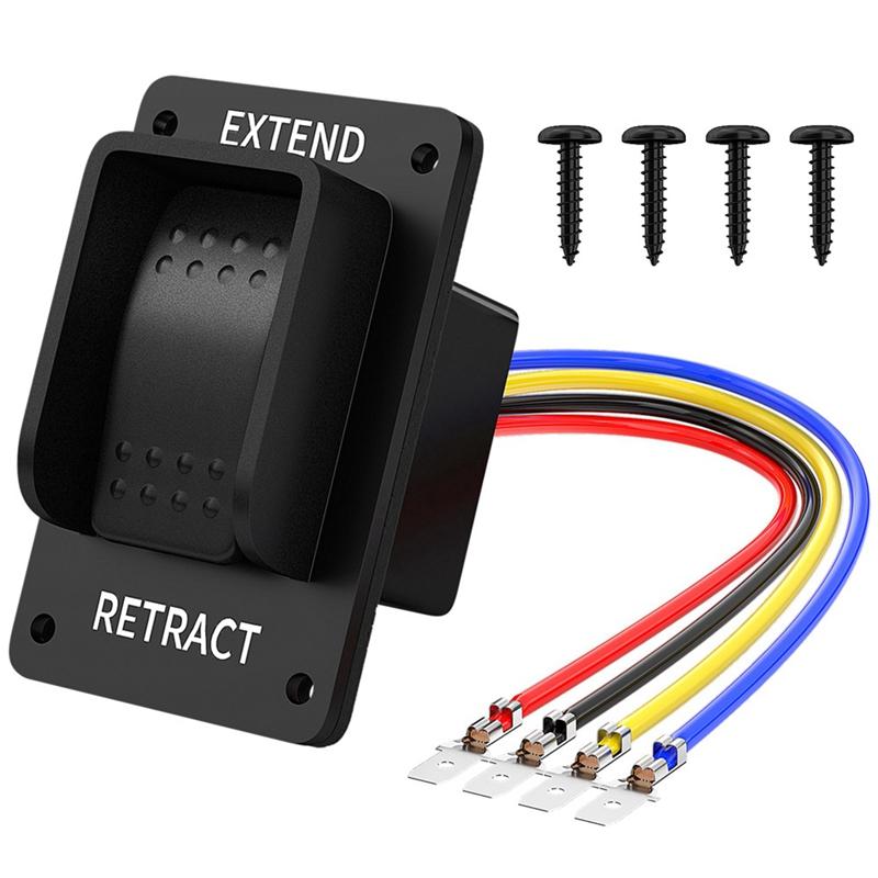 

PN-DR Yacht Modification Panel Switch Waterproof Switch Momentary Switch Waterproof RV Switch чорний