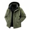 Men's White Duck Down Winter Jacket - Hooded, Windproof, Warm, Thickened, Couple Style