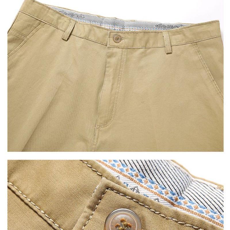 Men's Cotton Shorts   Knee Length Boardshorts Classic Comfortable Clothing Casual Trousers Male Short Trousers