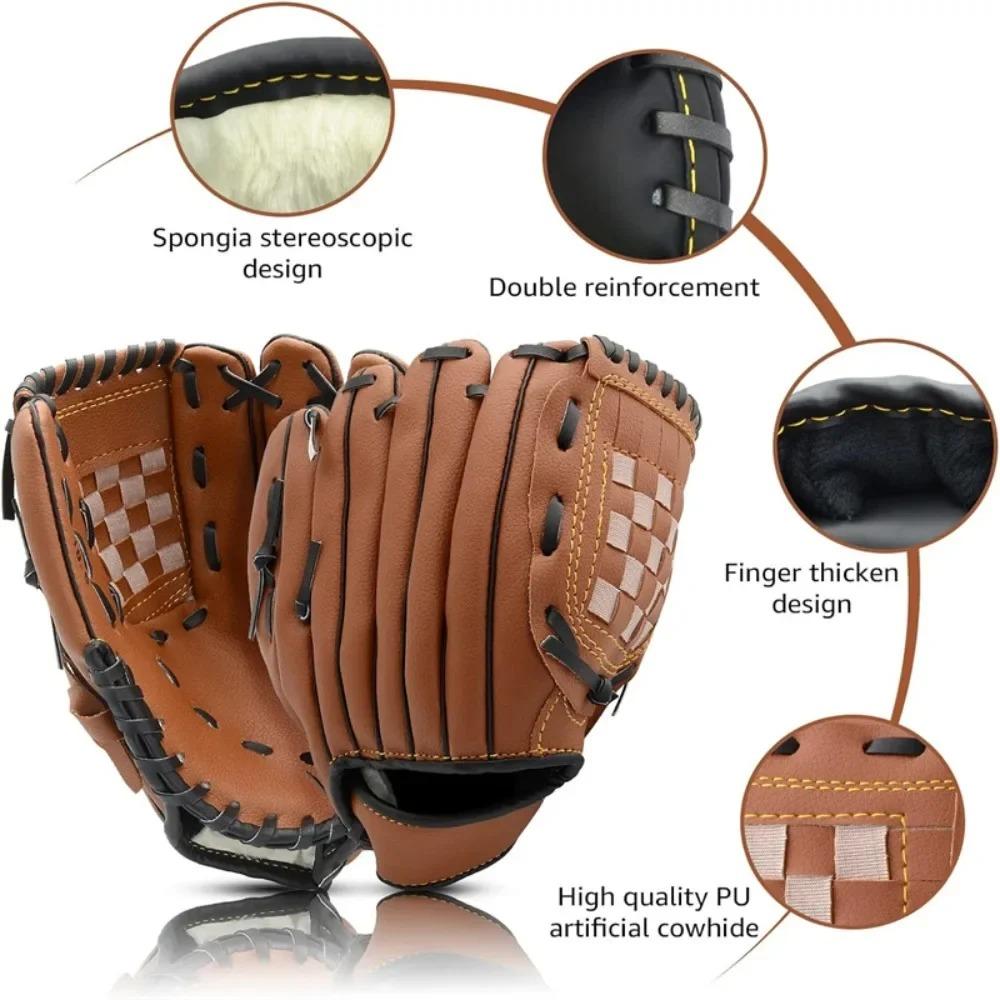 Training Baseball Gloves Softball Practice Equipment Left Right Hand Kids Adults Outdoor Camping Sports Durable Professional