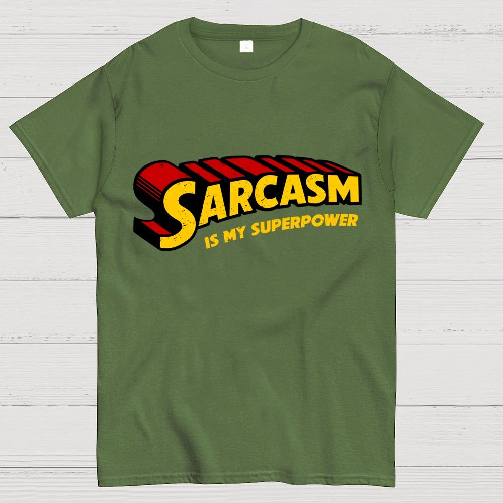 Sarcasm Cotton Summer Casual Cool Loose T-Shirt