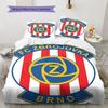 FC Zbrojovka Brno Bedding Quilt Set Quilt Cover Pillowcase Home Decoration Birthday Gift (1 * Duvet Cover + 2 * Pillowcase, Without Core)