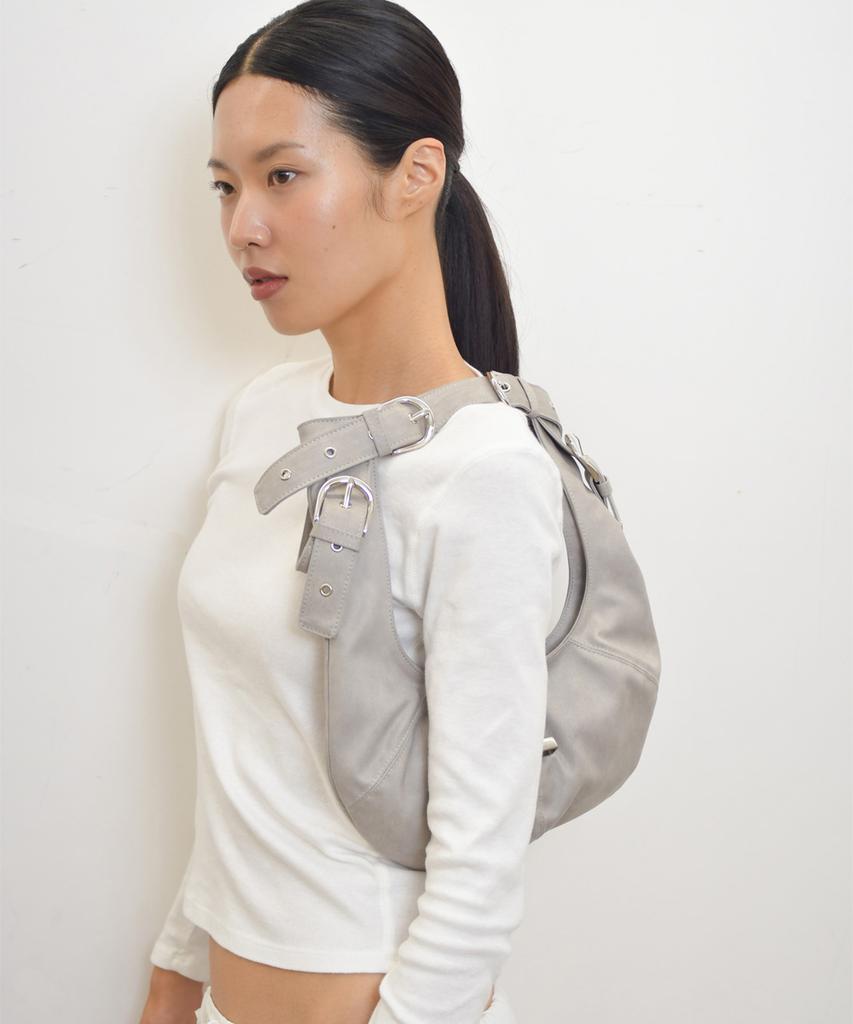 Yujeong Ring Buckle Bag (Light Gray)